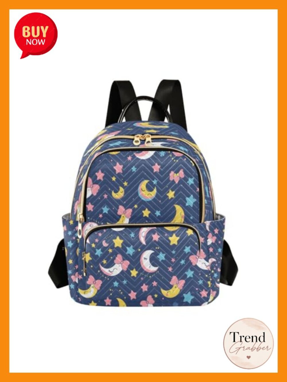 Women Quilted Nylon Small Backpack Purse Travel Daypack